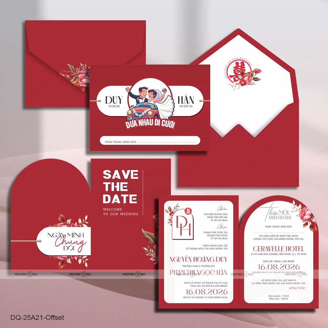 DQ25A21 Thiệp Cưới Thiết Kế Nguyễn Hiếu