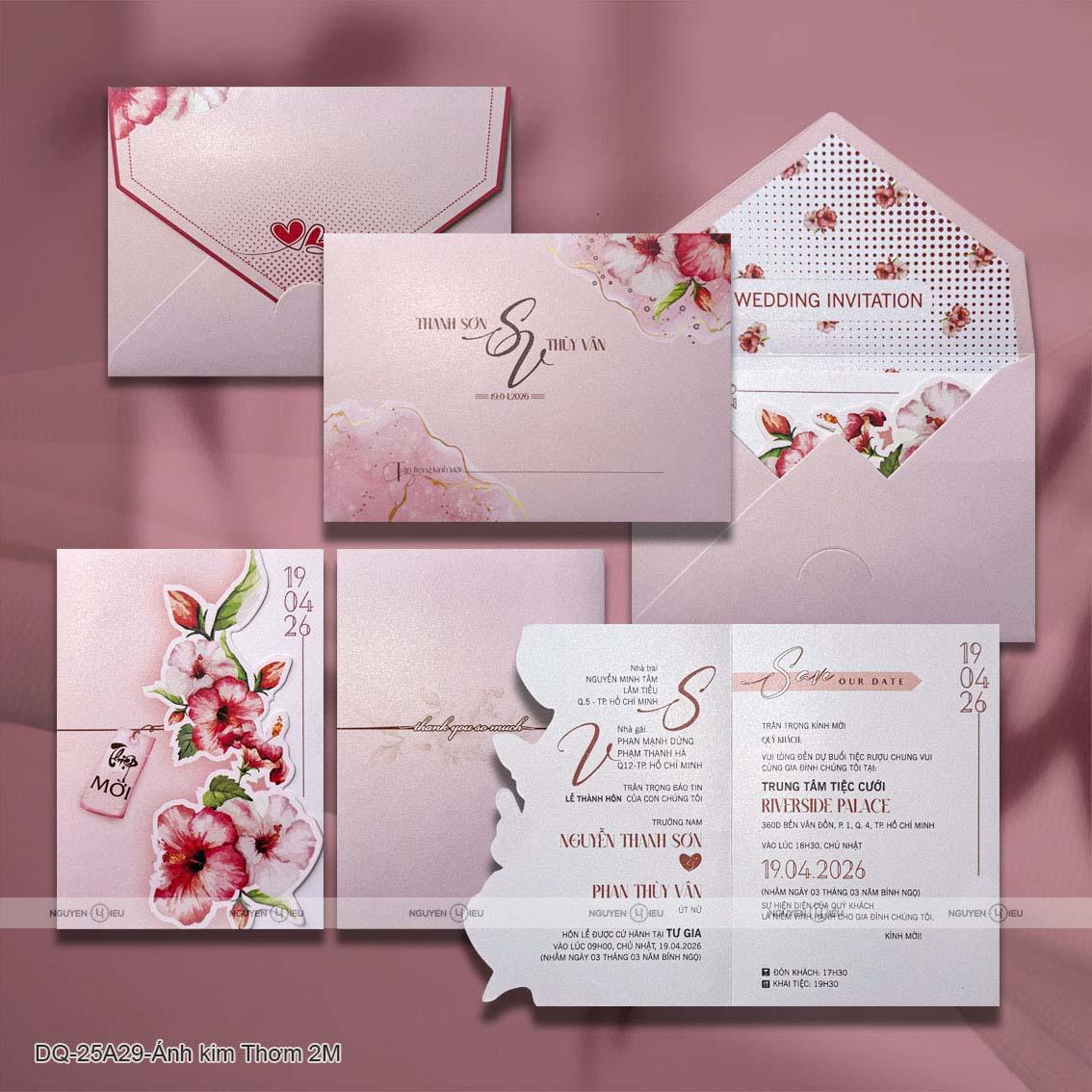 DQ25A29 Thiệp Cưới Thiết Kế Nguyễn Hiếu