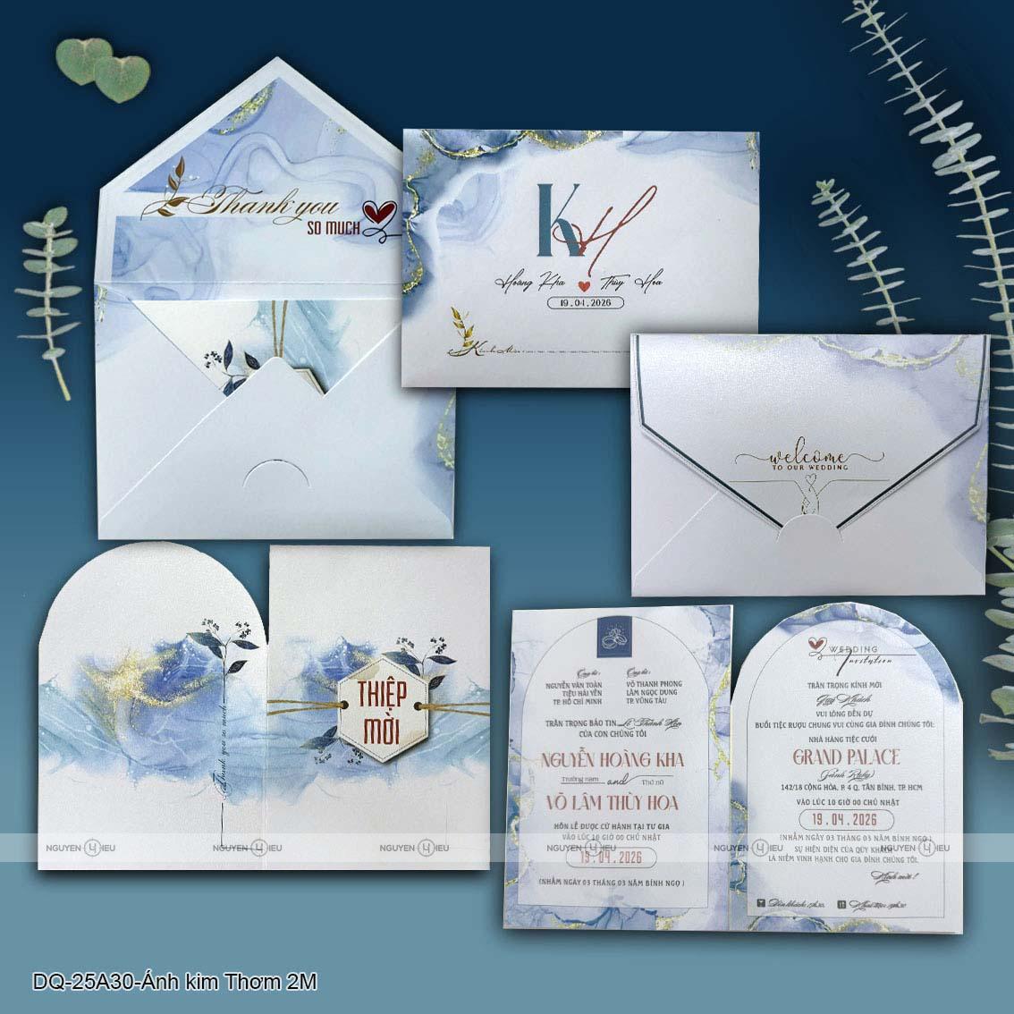 DQ25A30 Thiệp Cưới Thiết Kế Nguyễn Hiếu
