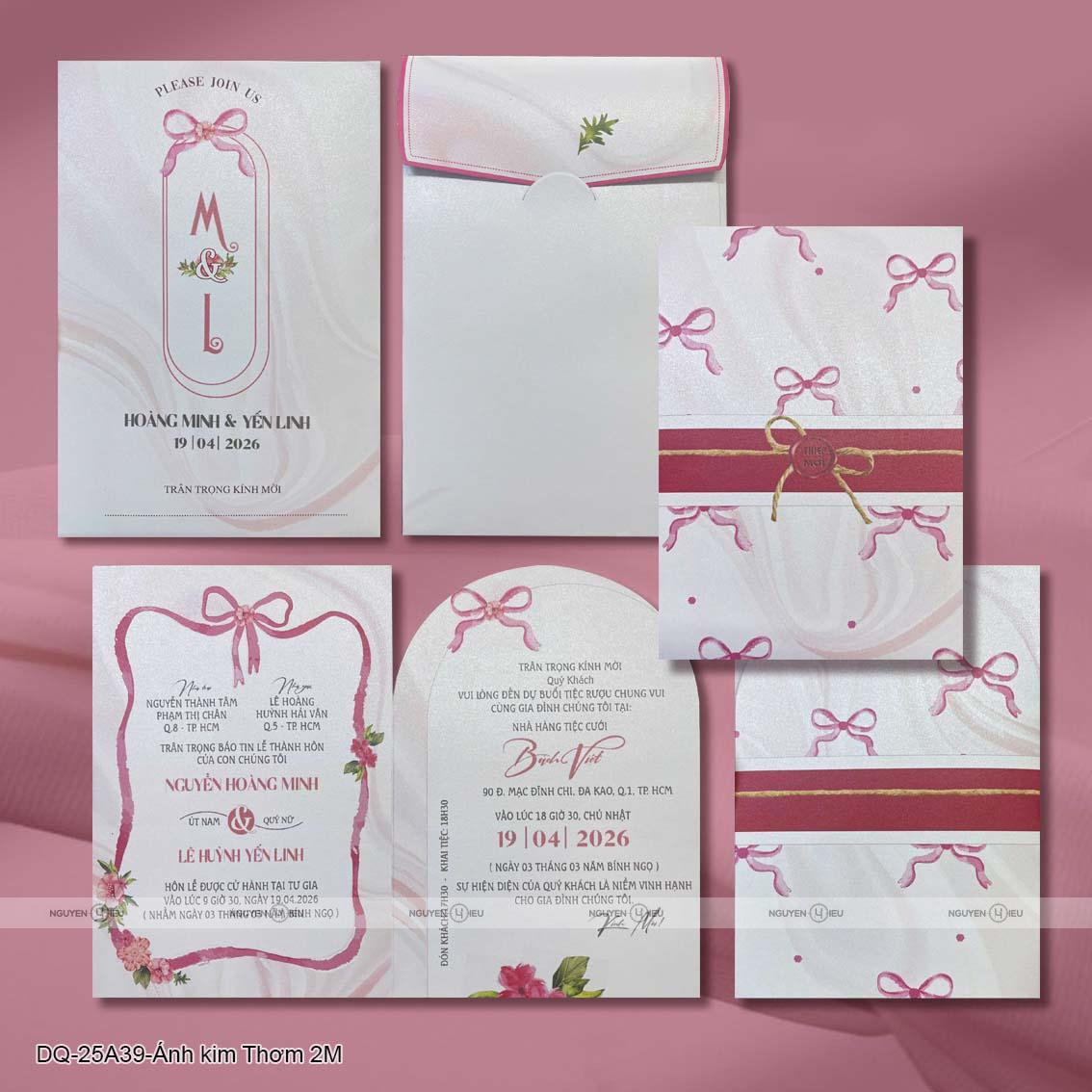 DQ25A39 Thiệp Cưới Thiết Kế Nguyễn Hiếu
