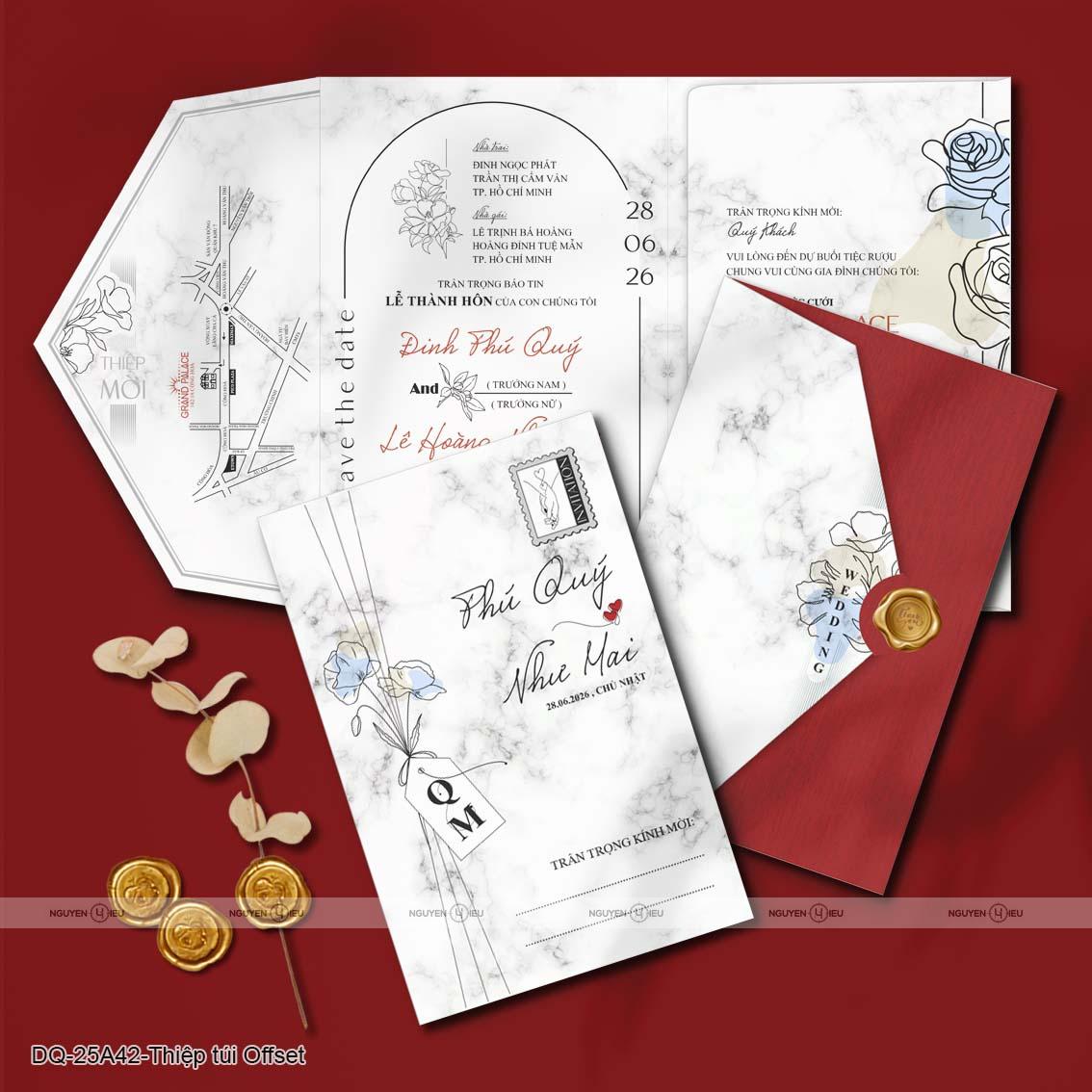 DQ25A42 Thiệp Cưới Thiết Kế Nguyễn Hiếu