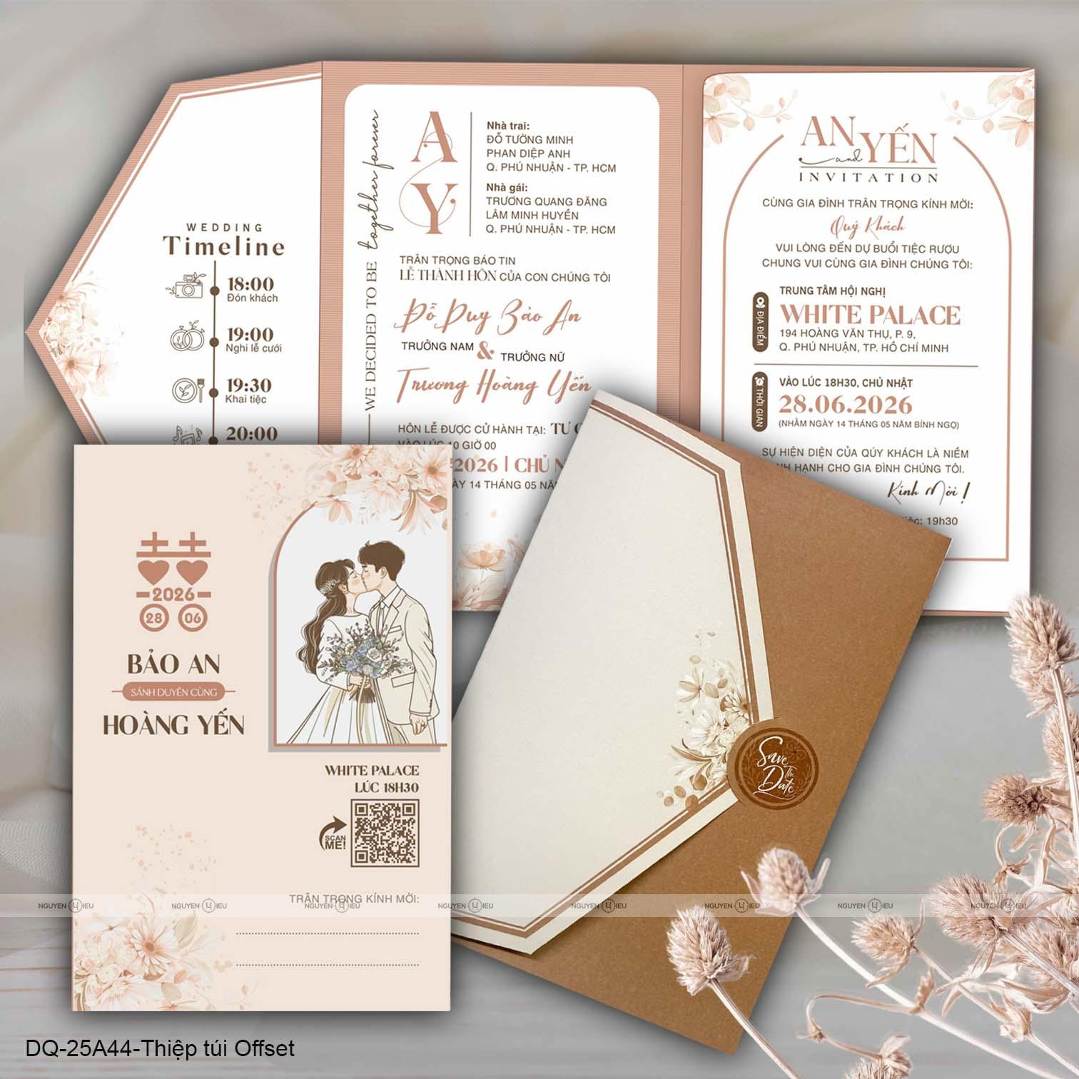 DQ25A44 Thiệp Cưới Thiết Kế Nguyễn Hiếu
