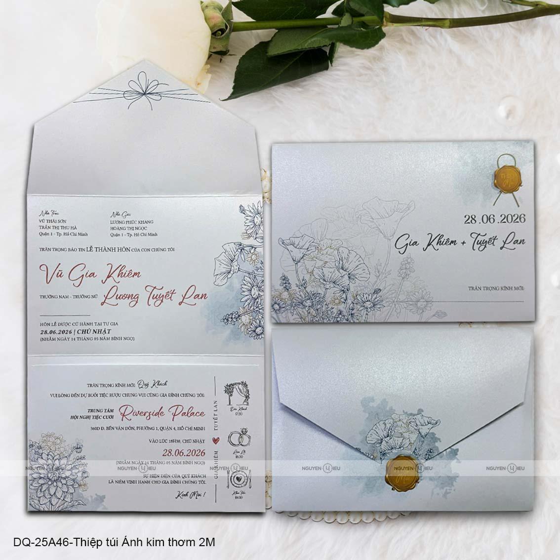 DQ25A46 Thiệp Cưới Thiết Kế Nguyễn Hiếu
